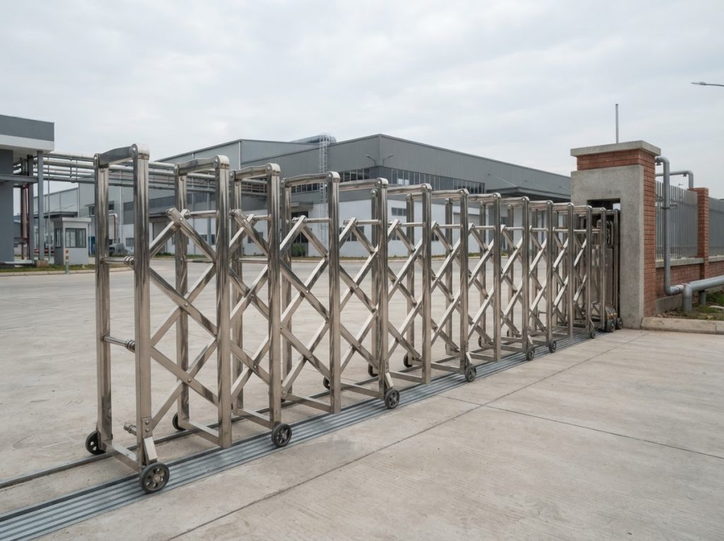 Cổng xếp inox
